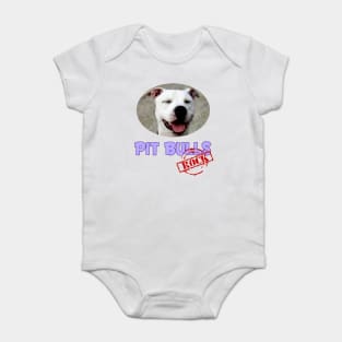 Pit Bulls Rock! Baby Bodysuit